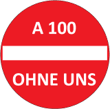 Logo Bürgerinitiative Wilhelm-Guddorf-Straße - A100 ohne uns