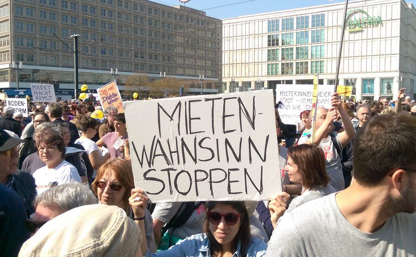 Wohnen statt A100! Demonstration gegen Mietenwahnsinn in Berlin