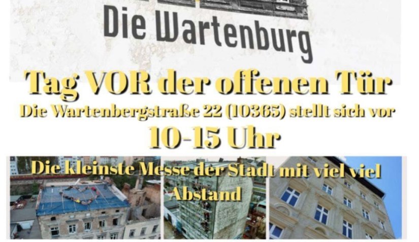 Tag vor der Tür am Sonntag, 30.5.2021 Wartenbergstraße 22